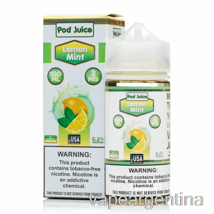Menta Limon - Jugo De Vaina - 100ml 12mg Vape Argentina